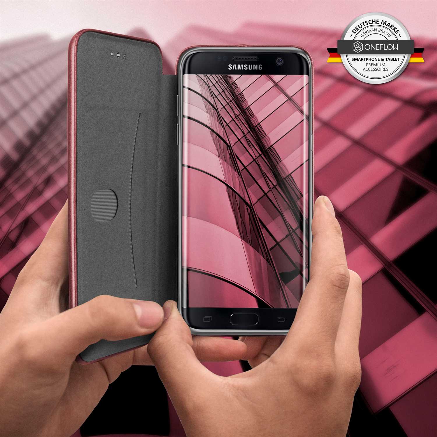 ONEFLOW Business Case Samsung Galaxy S7 Edge Handytasche mit Kartenfach – Weiteres Produktbild 6