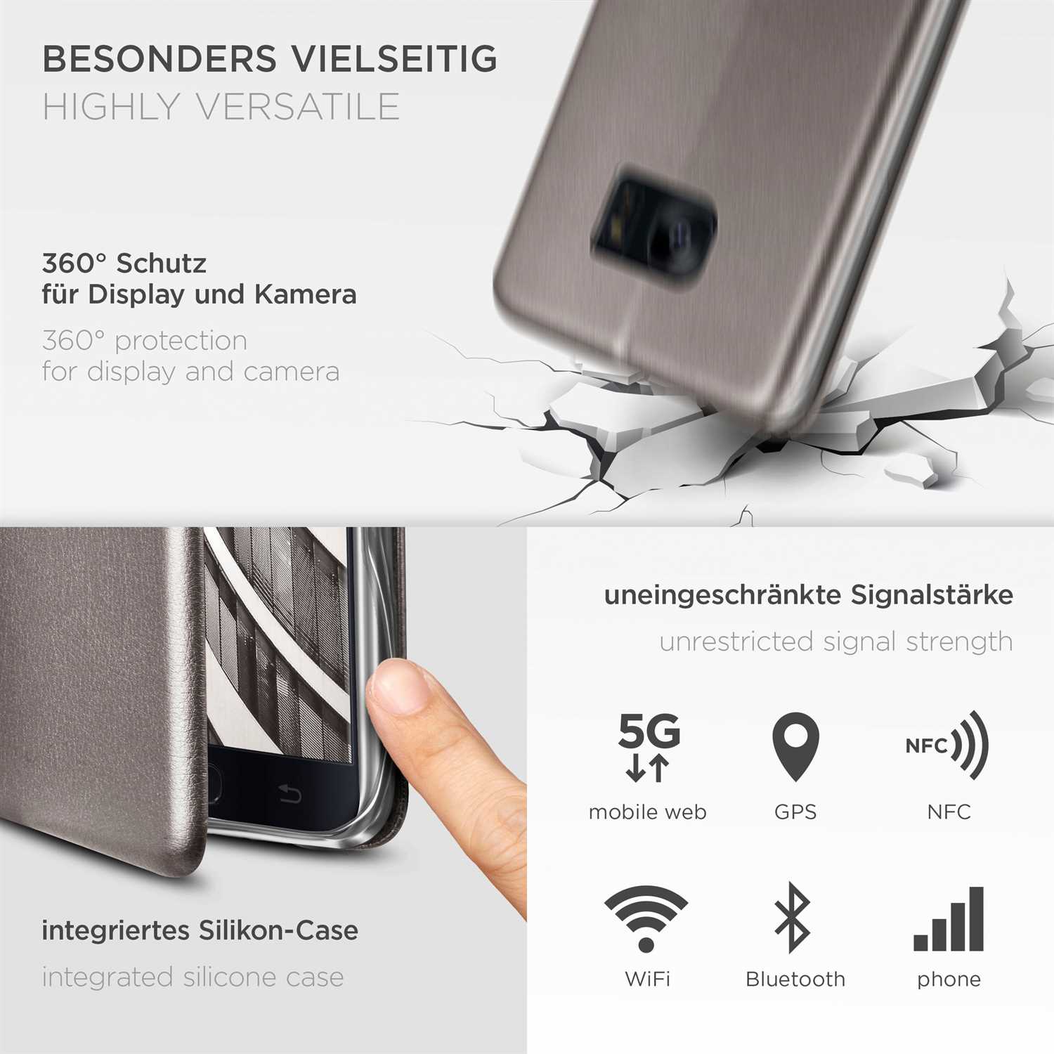 ONEFLOW Business Case Samsung Galaxy S7 Handytasche mit Kartenfach – Weiteres Produktbild 3
