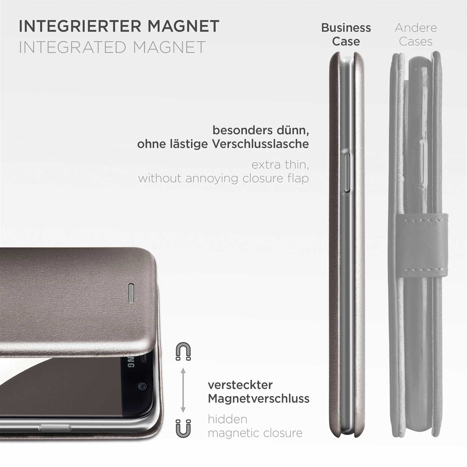 ONEFLOW Business Case Samsung Galaxy S7 Handytasche mit Kartenfach – Weiteres Produktbild 5