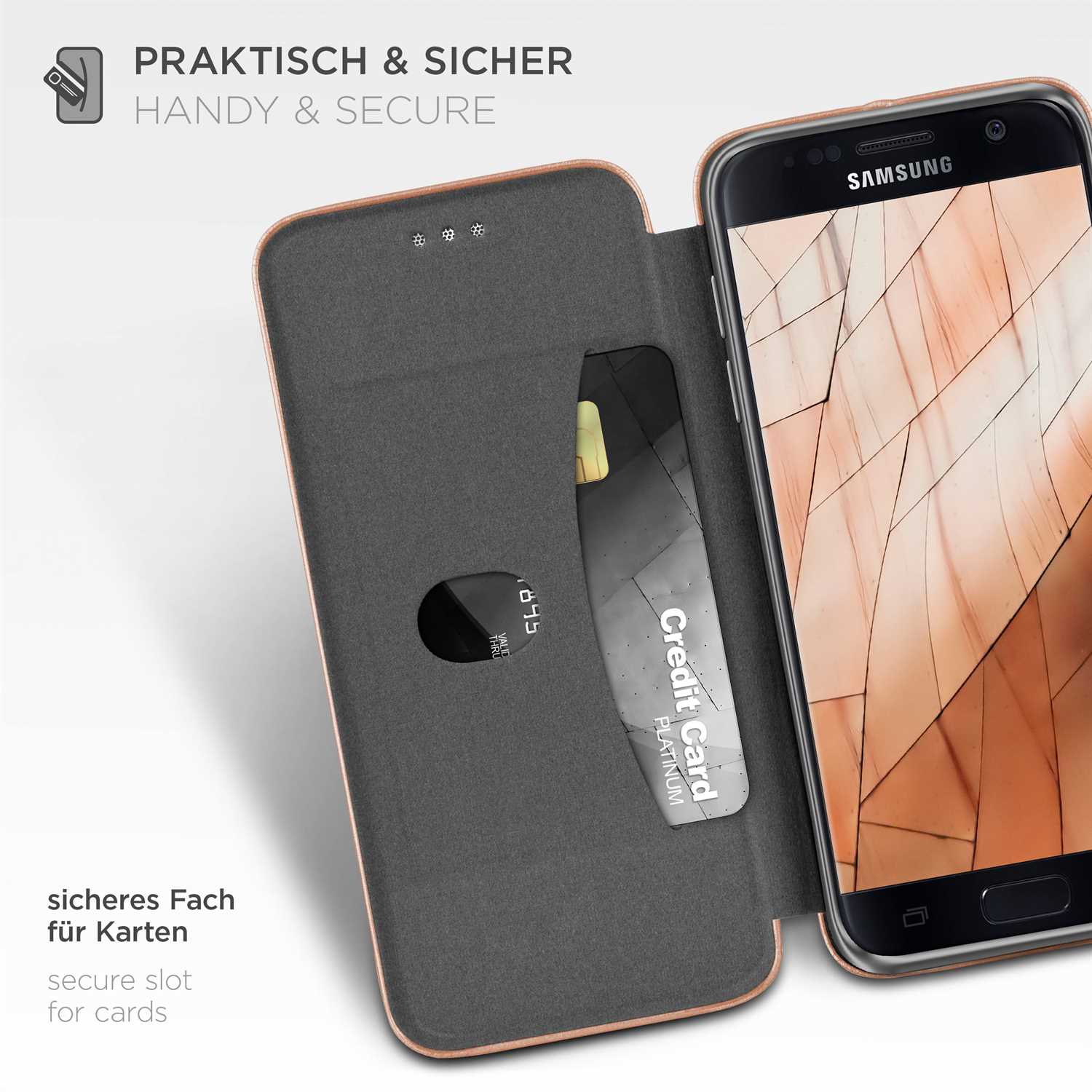 ONEFLOW Business Case Samsung Galaxy S7 Handytasche mit Kartenfach – Weiteres Produktbild 2