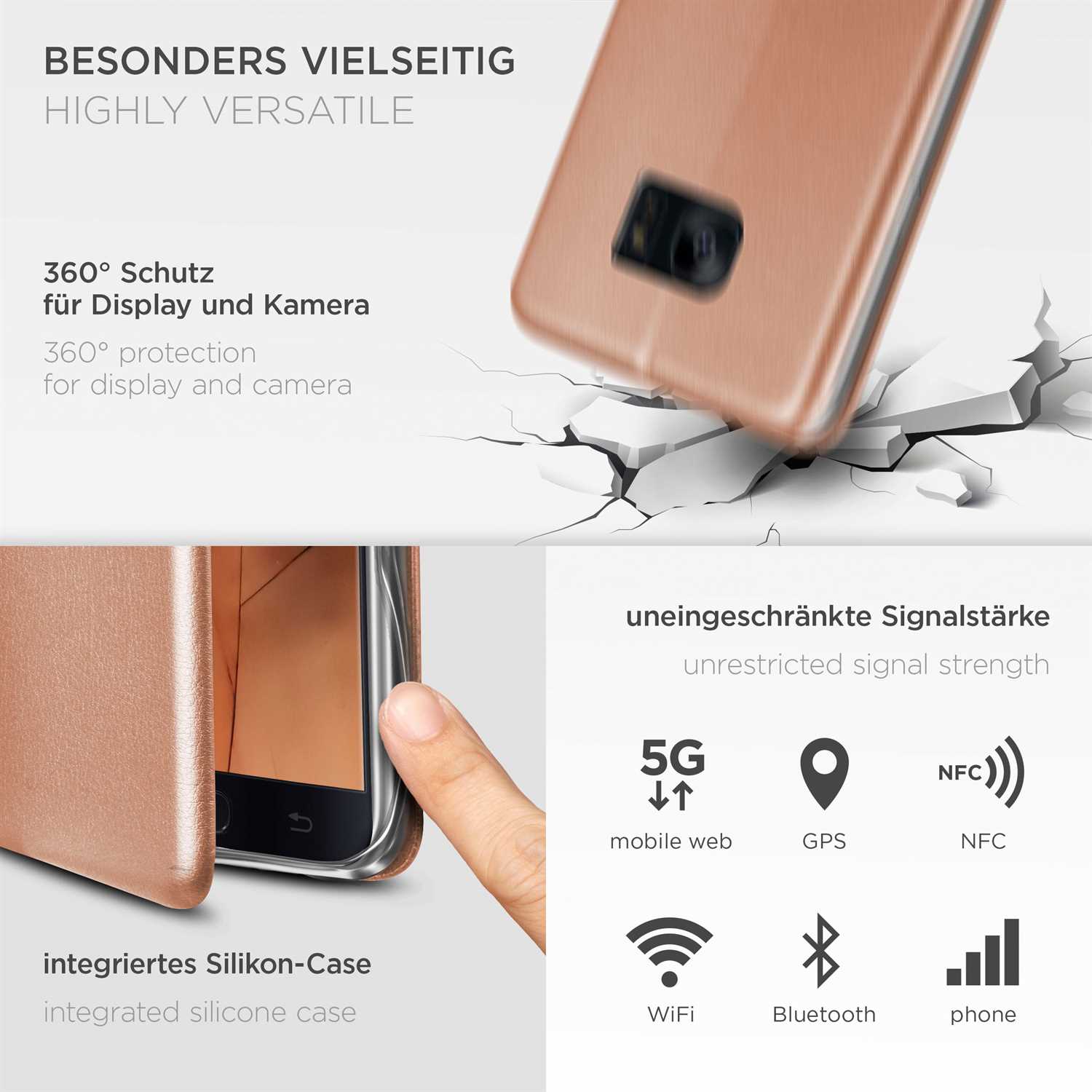 ONEFLOW Business Case Samsung Galaxy S7 Handytasche mit Kartenfach – Weiteres Produktbild 3