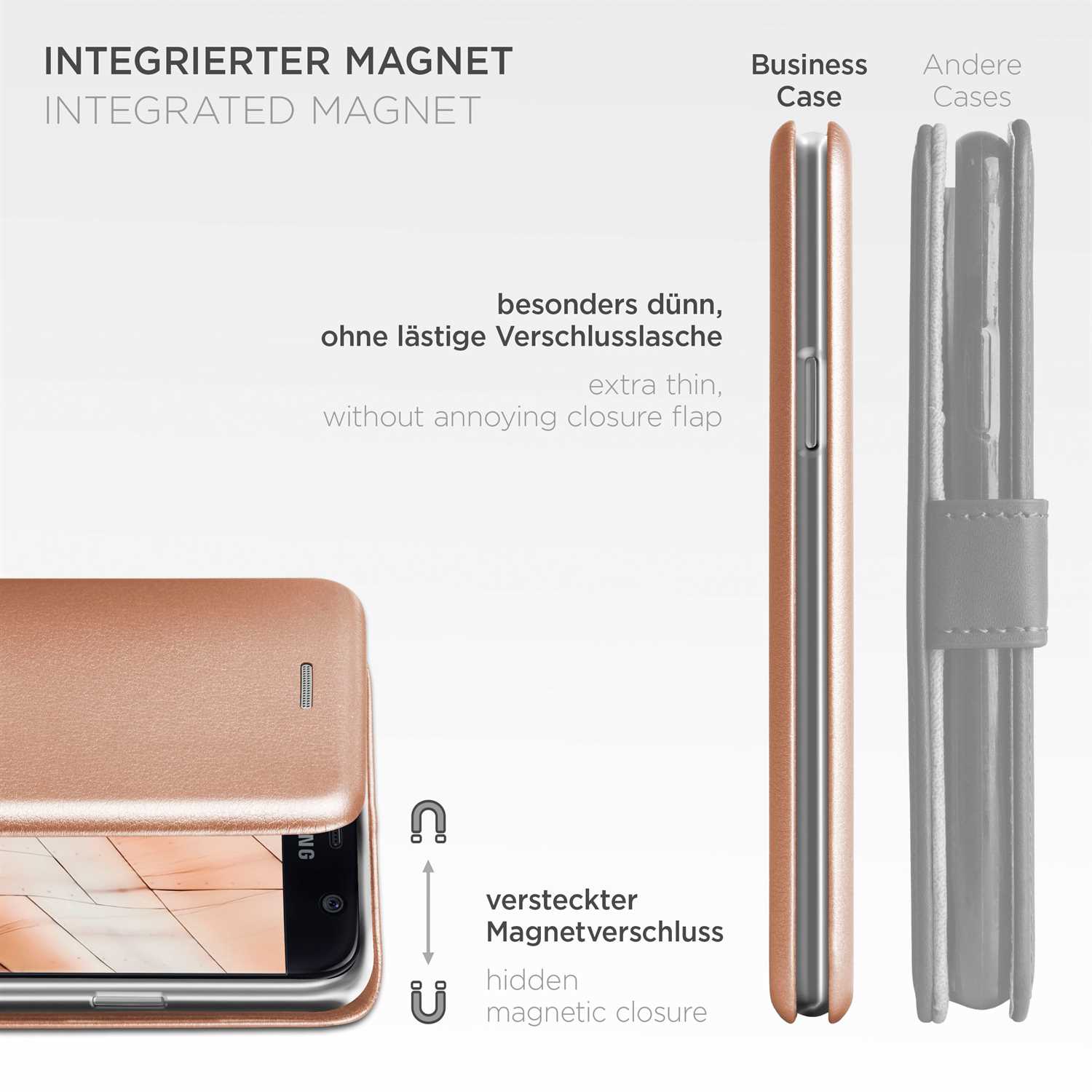 ONEFLOW Business Case Samsung Galaxy S7 Handytasche mit Kartenfach – Weiteres Produktbild 5
