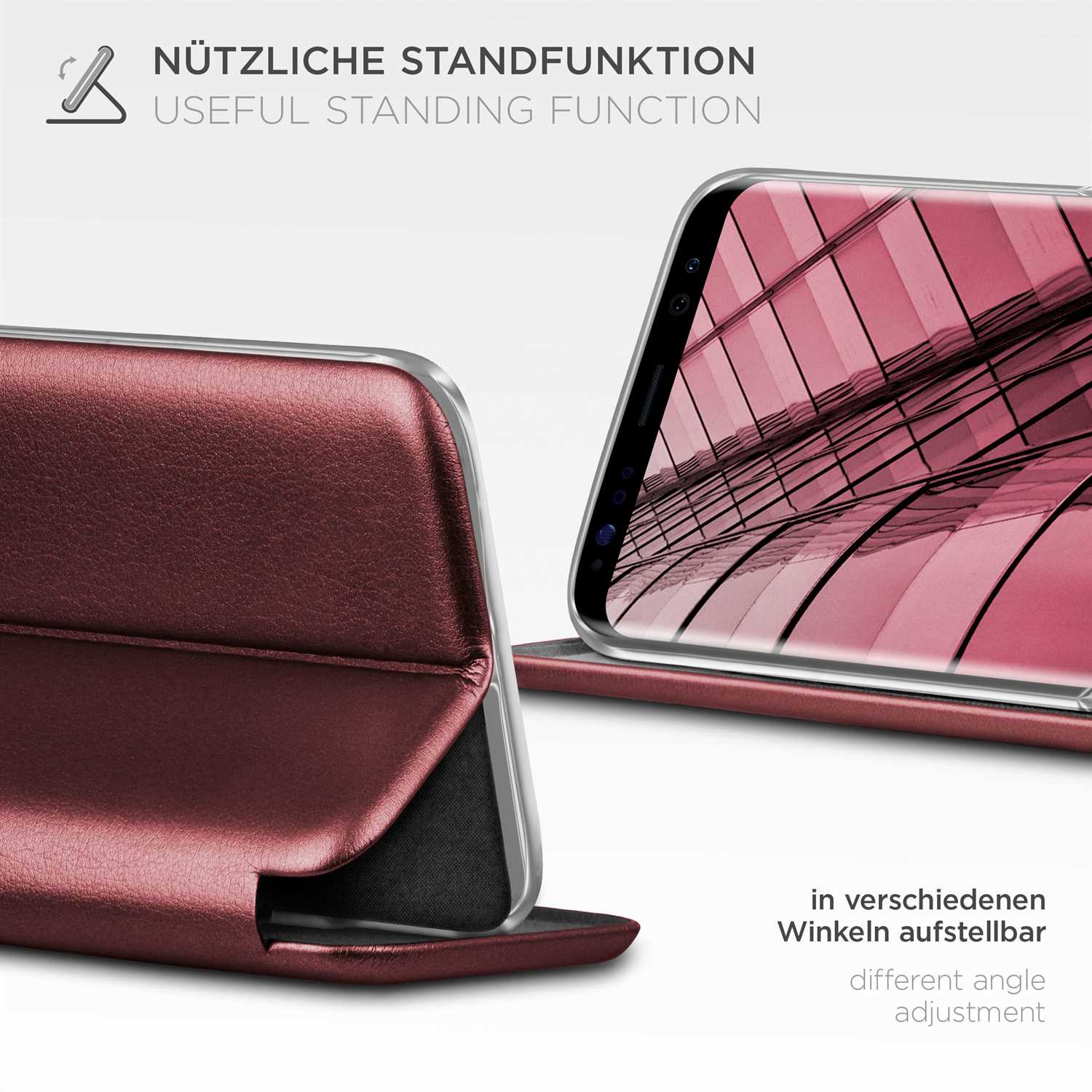 ONEFLOW Business Case Samsung Galaxy S8 Plus Handytasche mit Kartenfach – Weiteres Produktbild 1