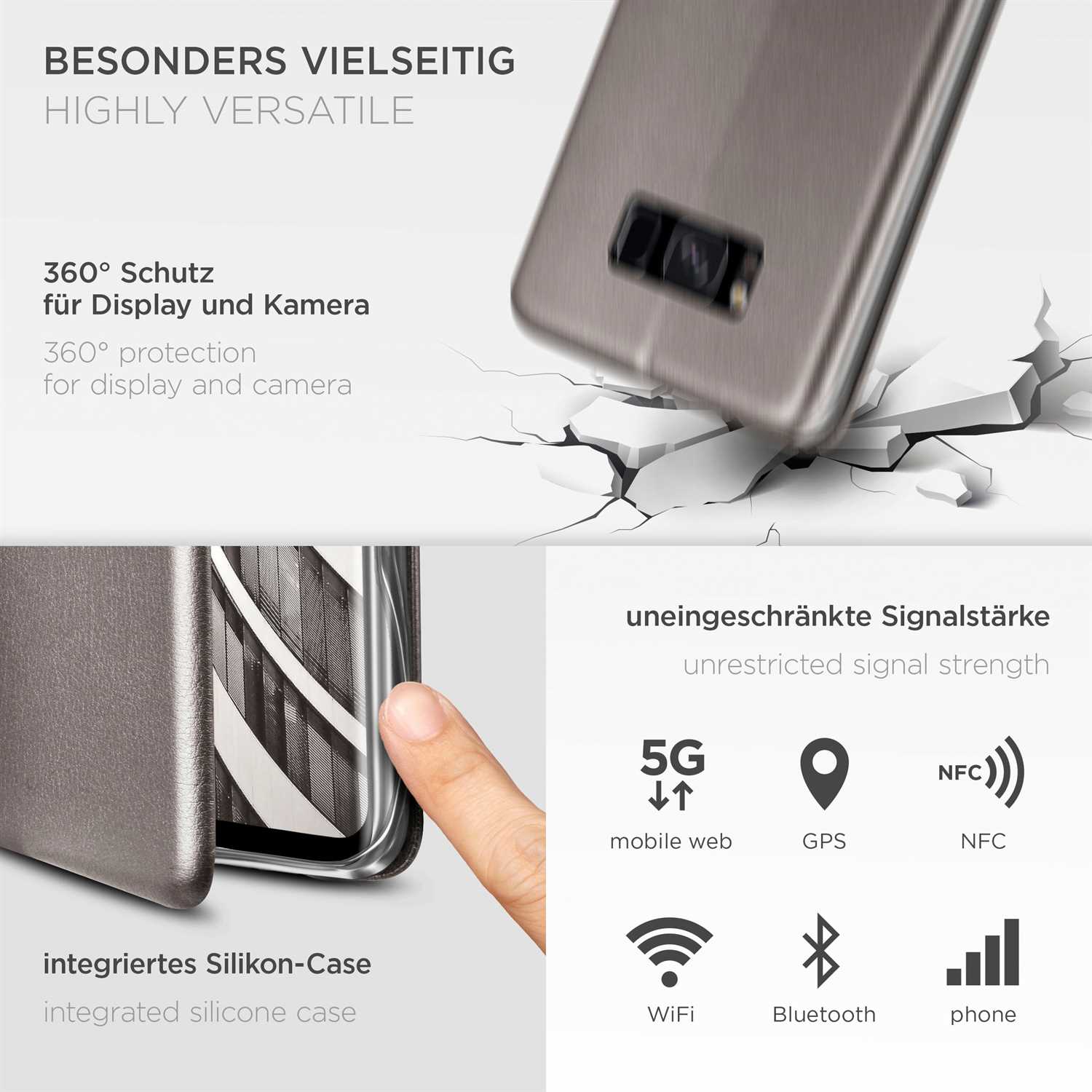 ONEFLOW Business Case Samsung Galaxy S8 Handytasche mit Kartenfach – Weiteres Produktbild 4 ONEFLOW Business Case Samsung Galaxy S8 Handytasche mit Kartenfach – Weiteres Produktbild 4