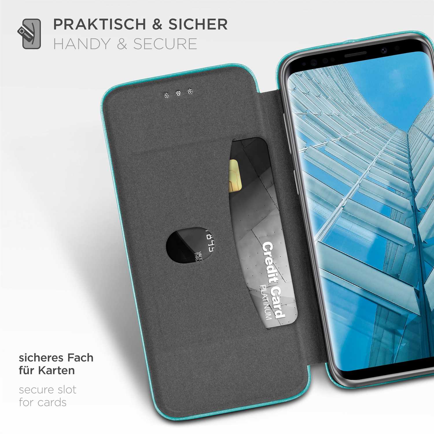 ONEFLOW Business Case Samsung Galaxy S9 Handytasche mit Kartenfach – Weiteres Produktbild 2