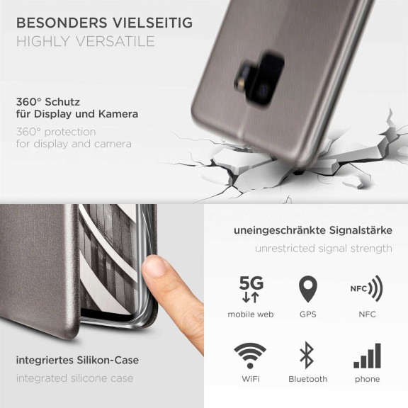 ONEFLOW Business Case Samsung Galaxy S9 Handytasche mit Kartenfach – Weiteres Produktbild 4