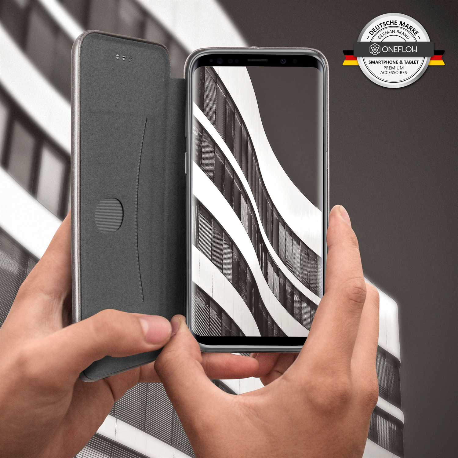 ONEFLOW Business Case Samsung Galaxy S9 Handytasche mit Kartenfach – Weiteres Produktbild 6