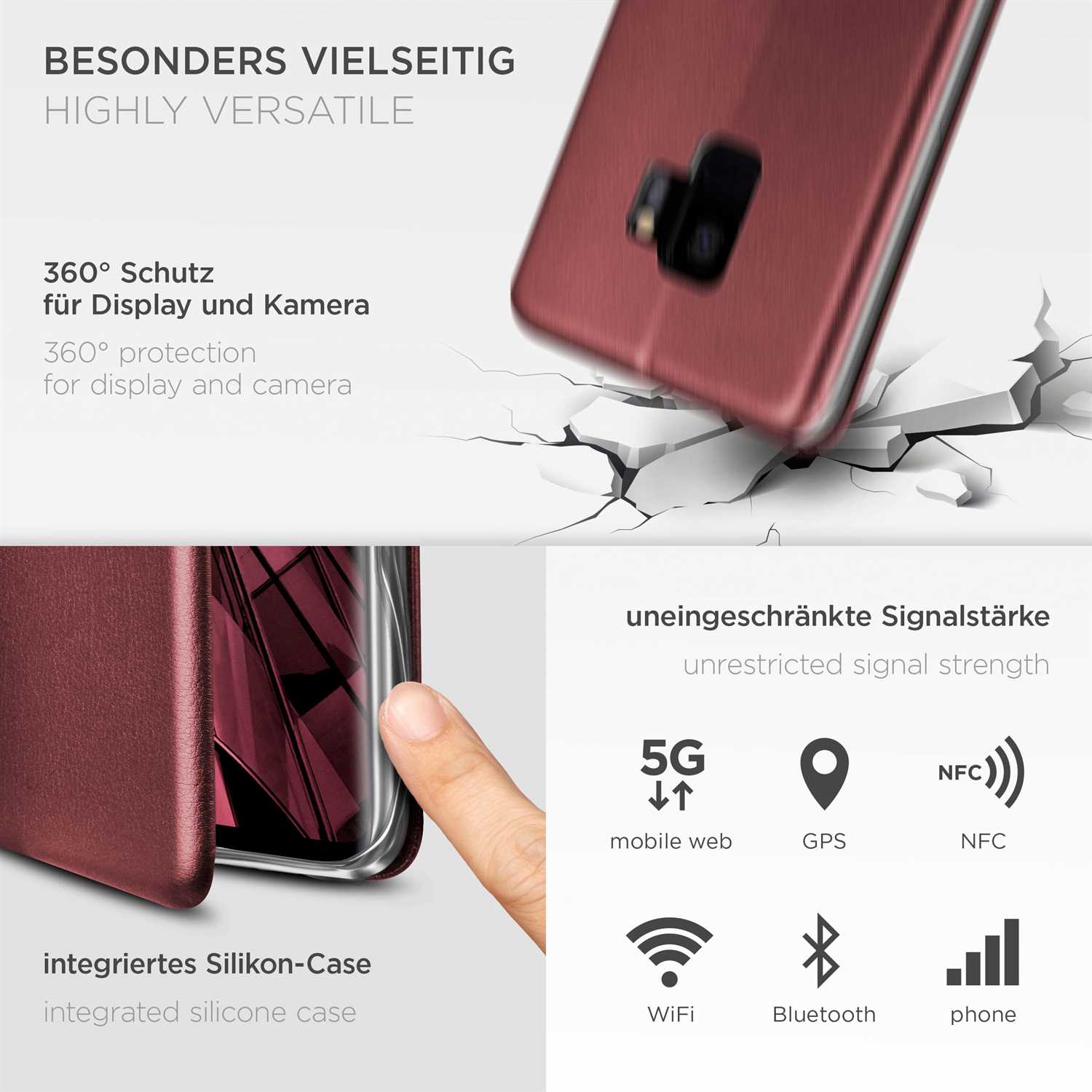 ONEFLOW Business Case Samsung Galaxy S9 Handytasche mit Kartenfach – Weiteres Produktbild 4 ONEFLOW Business Case Samsung Galaxy S9 Handytasche mit Kartenfach – Weiteres Produktbild 4