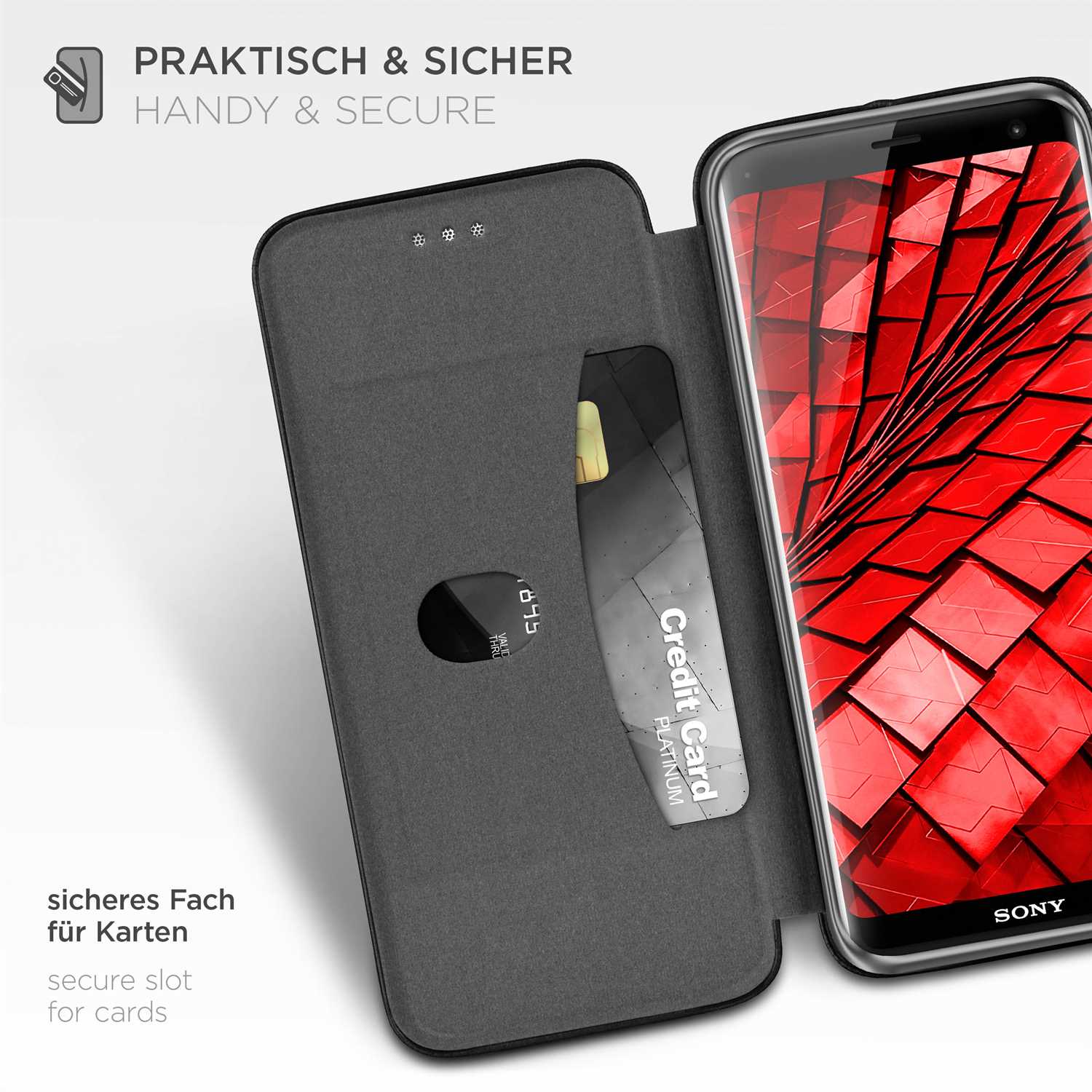 ONEFLOW Business Case Sony Xperia XZ3 Handytasche mit Kartenfach – Weiteres Produktbild 2