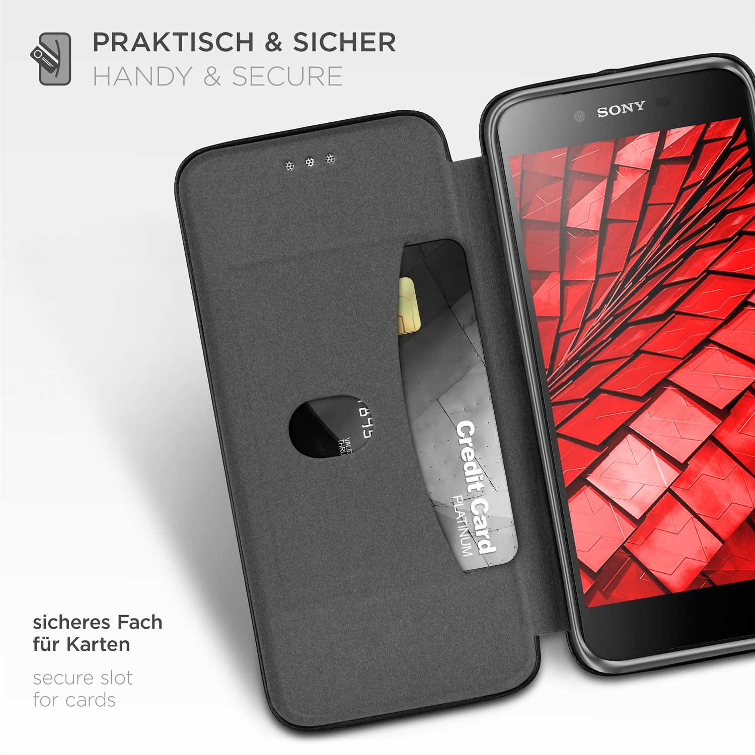 ONEFLOW Business Case Sony Xperia Z5 Handytasche mit Kartenfach – Weiteres Produktbild 3 ONEFLOW Business Case Sony Xperia Z5 Handytasche mit Kartenfach – Weiteres Produktbild 3