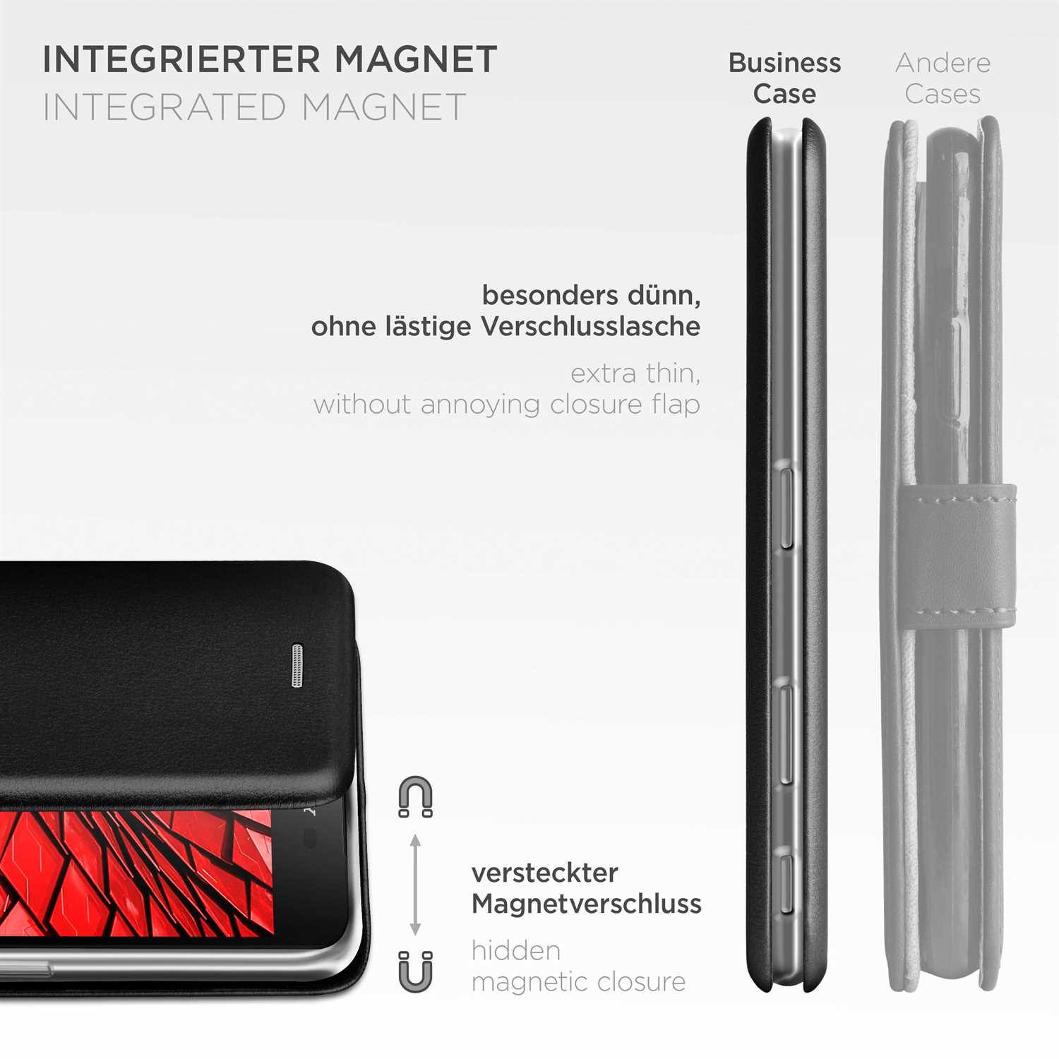 ONEFLOW Business Case Sony Xperia Z5 Handytasche mit Kartenfach – Weiteres Produktbild 6