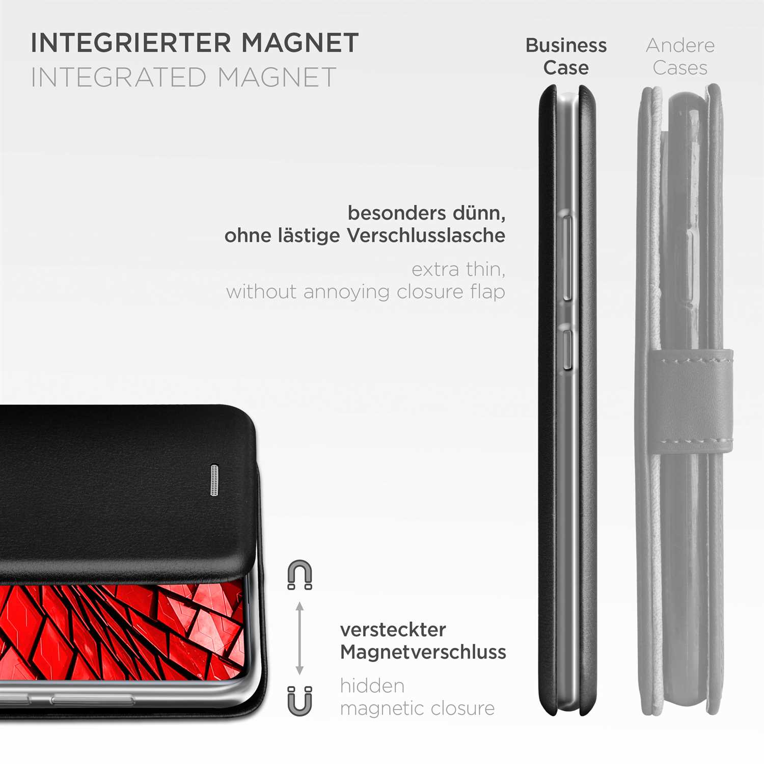 ONEFLOW Business Case Xiaomi 12 Pro Handytasche mit Kartenfach – Weiteres Produktbild 5
