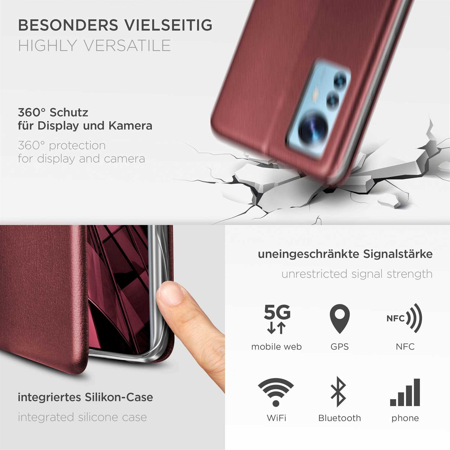 ONEFLOW Business Case Xiaomi 12 Handytasche mit Kartenfach – Weiteres Produktbild 4 ONEFLOW Business Case Xiaomi 12 Handytasche mit Kartenfach – Weiteres Produktbild 4