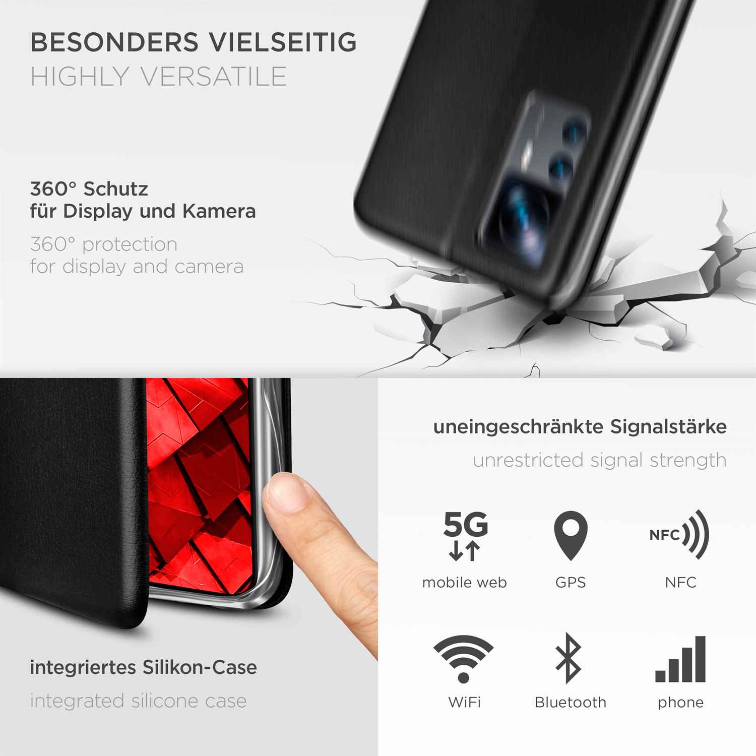 ONEFLOW Business Case Xiaomi 12T Handytasche mit Kartenfach – Weiteres Produktbild 4