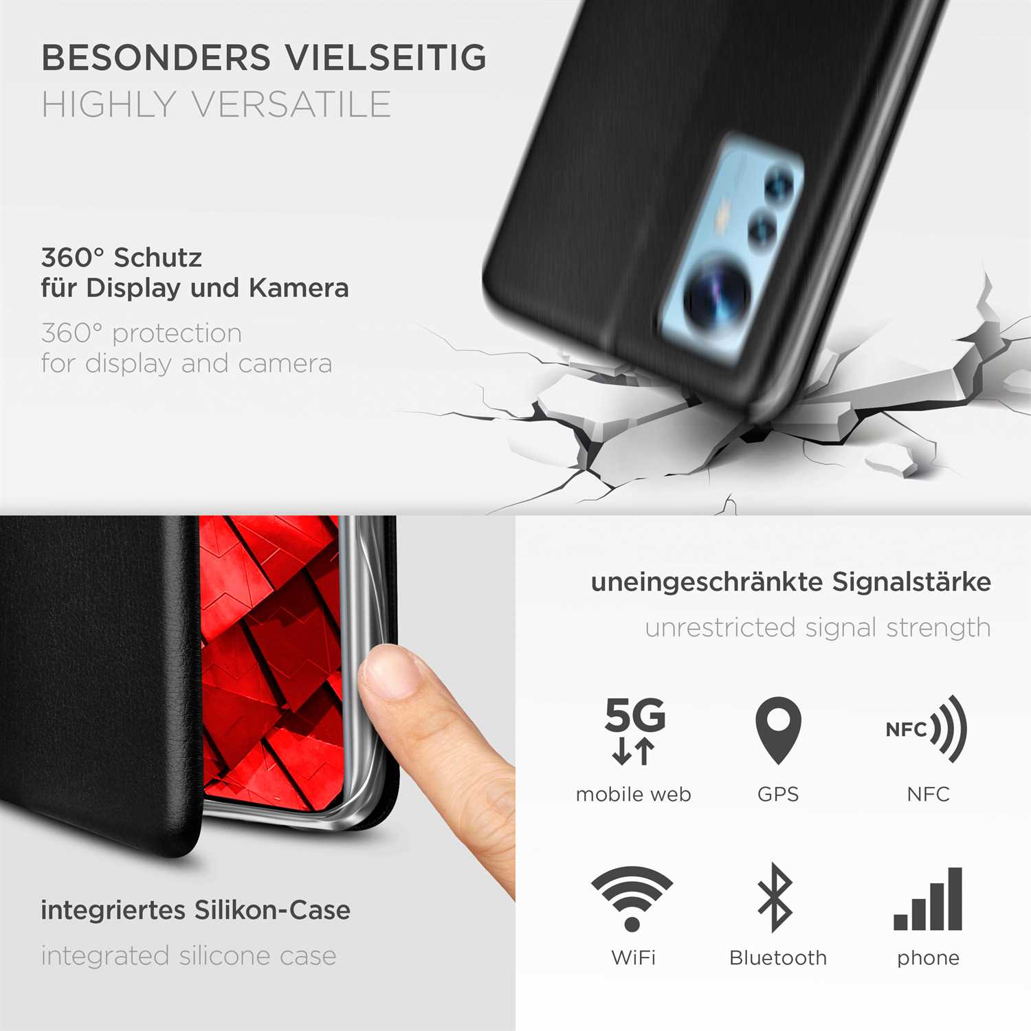 ONEFLOW Business Case Xiaomi 12X Handytasche mit Kartenfach – Weiteres Produktbild 4