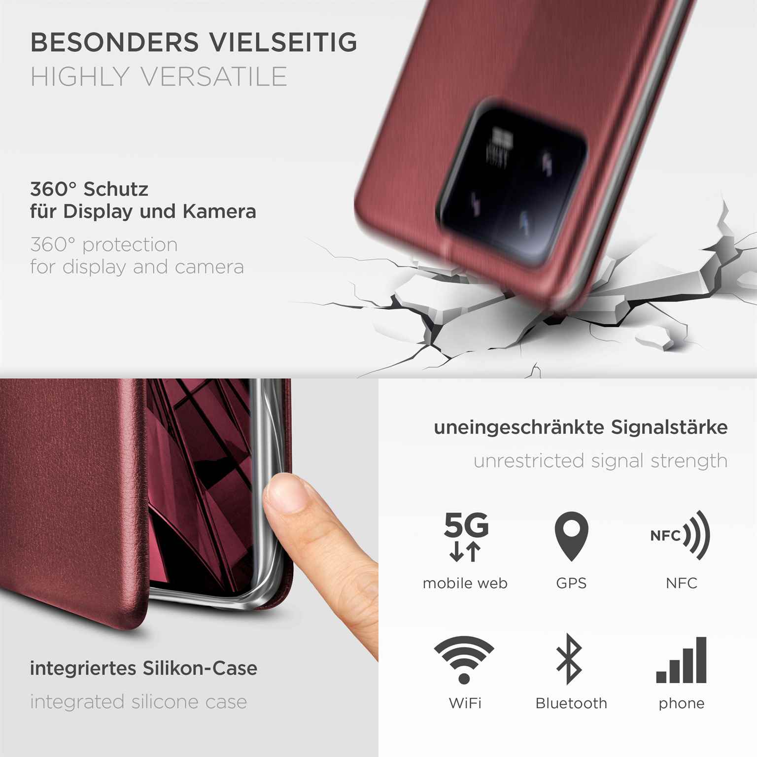 ONEFLOW Business Case Xiaomi 13 Pro Handytasche mit Kartenfach – Weiteres Produktbild 4 ONEFLOW Business Case Xiaomi 13 Pro Handytasche mit Kartenfach – Weiteres Produktbild 4