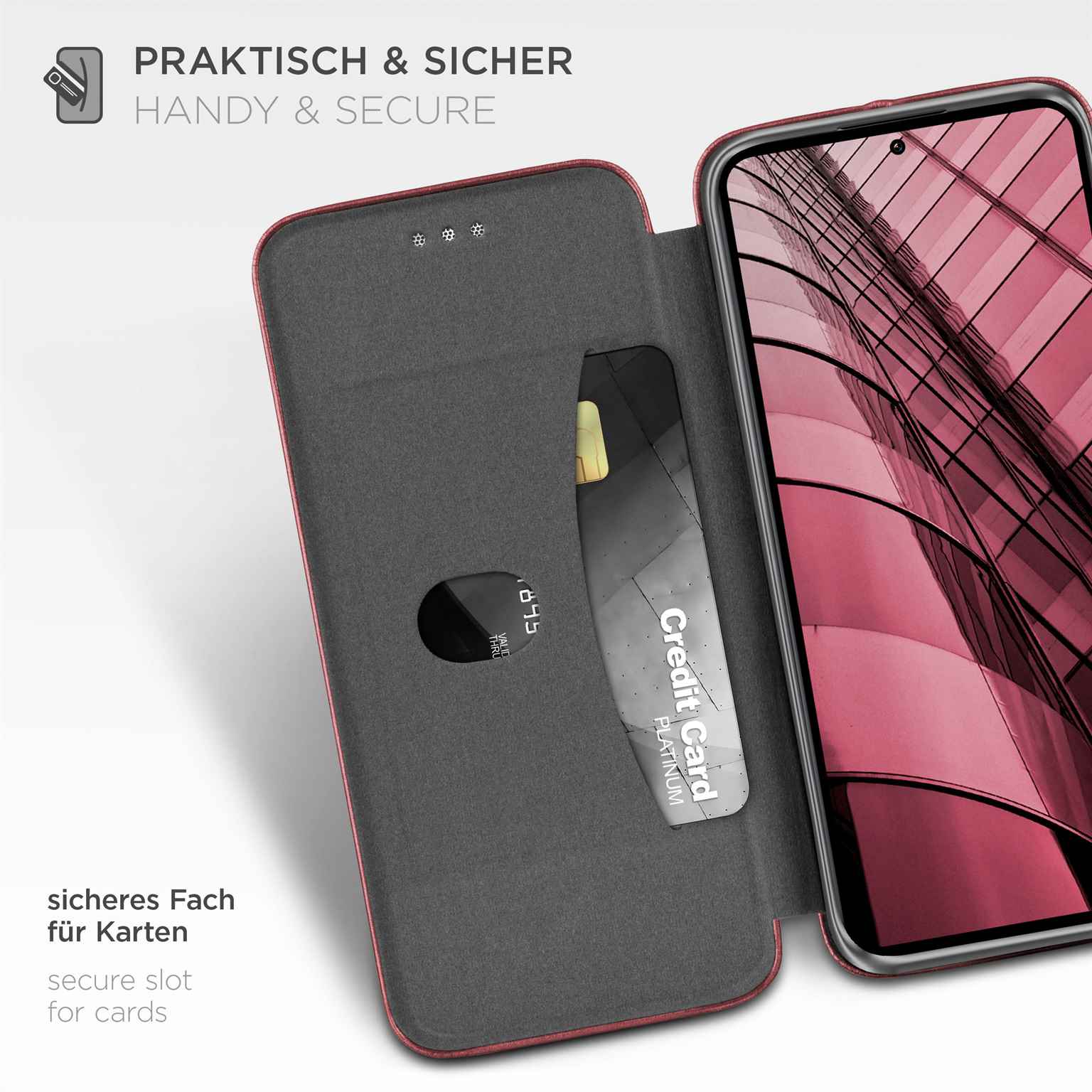 ONEFLOW Business Case Xiaomi 13T Pro Handytasche mit Kartenfach – Weiteres Produktbild 2