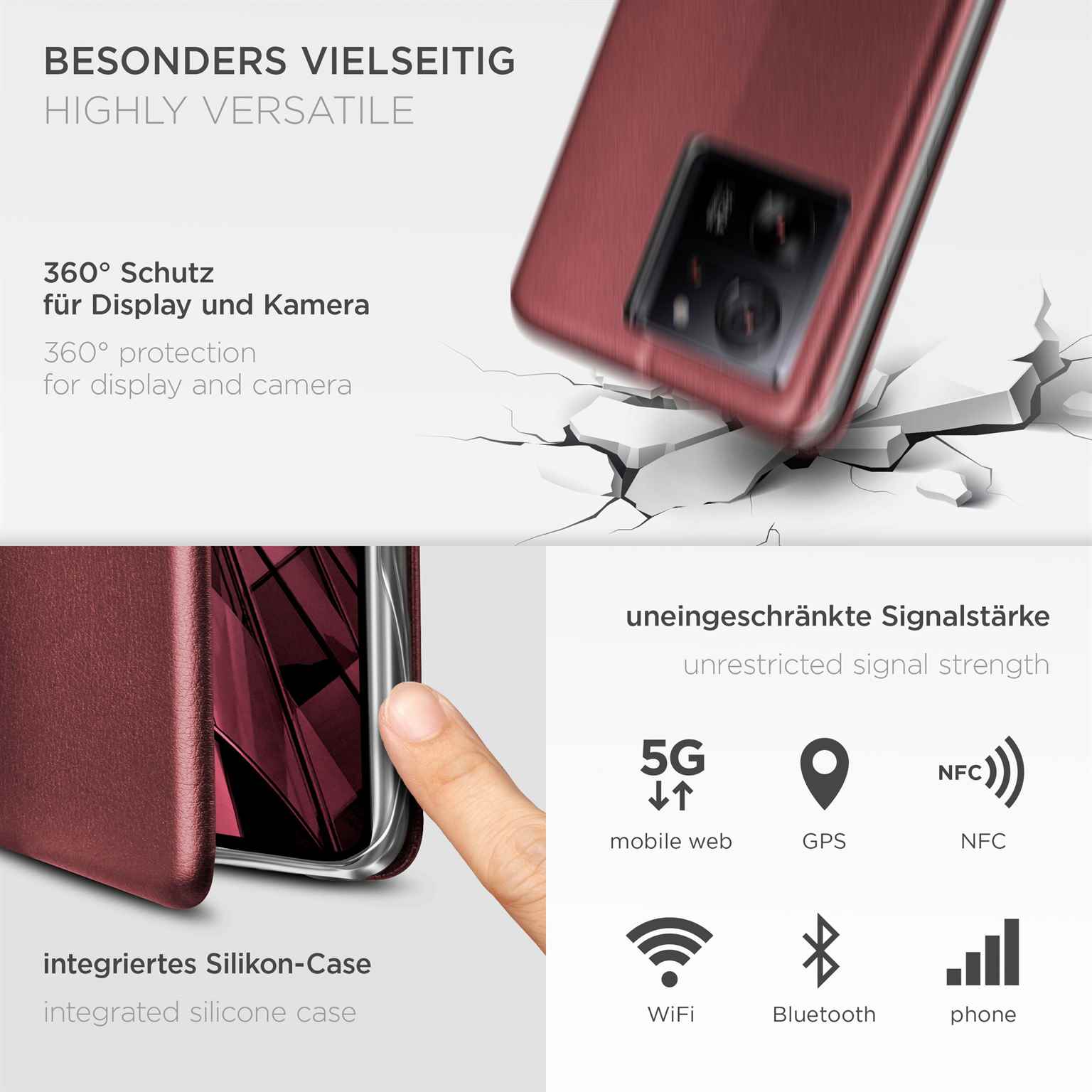 ONEFLOW Business Case Xiaomi 13T Pro Handytasche mit Kartenfach – Weiteres Produktbild 3