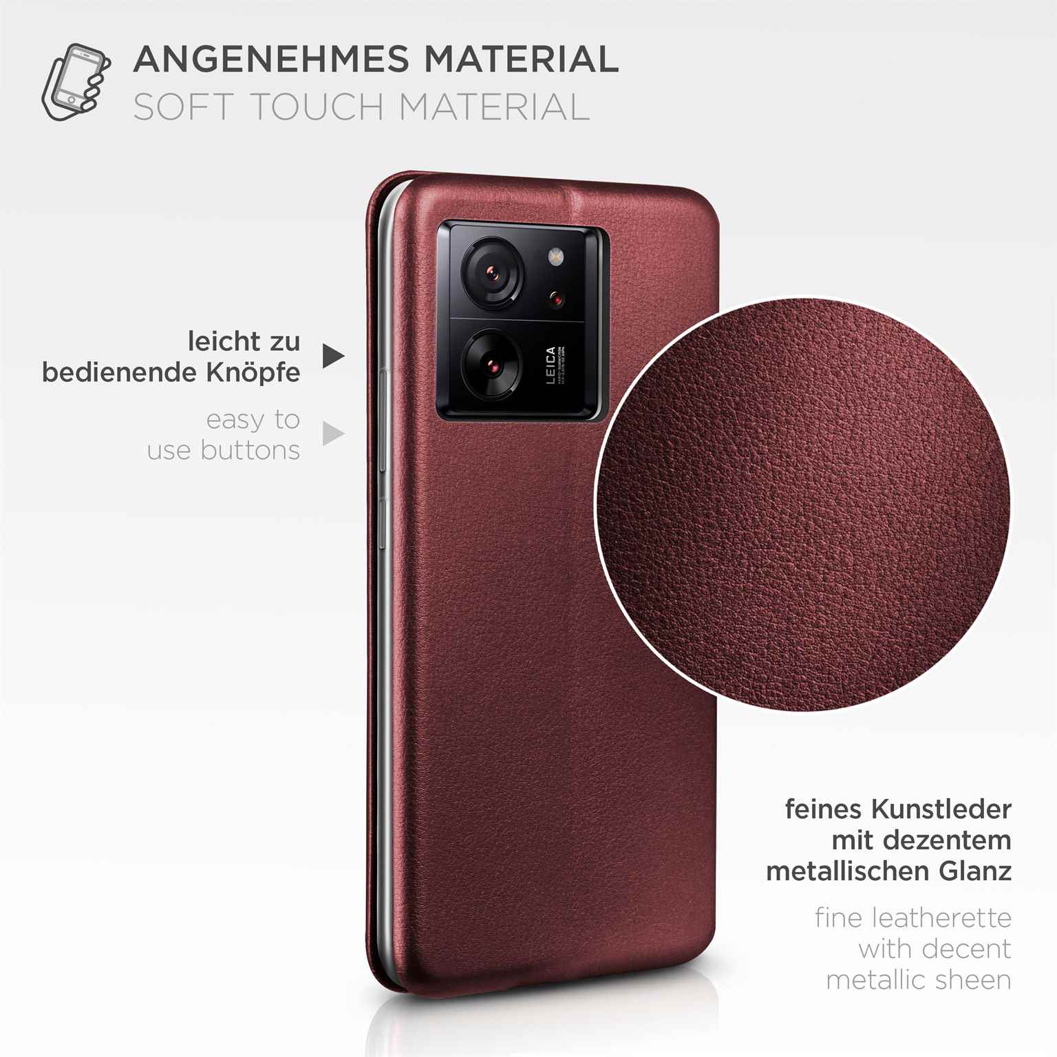 ONEFLOW Business Case Xiaomi 13T Pro Handytasche mit Kartenfach – Weiteres Produktbild 4