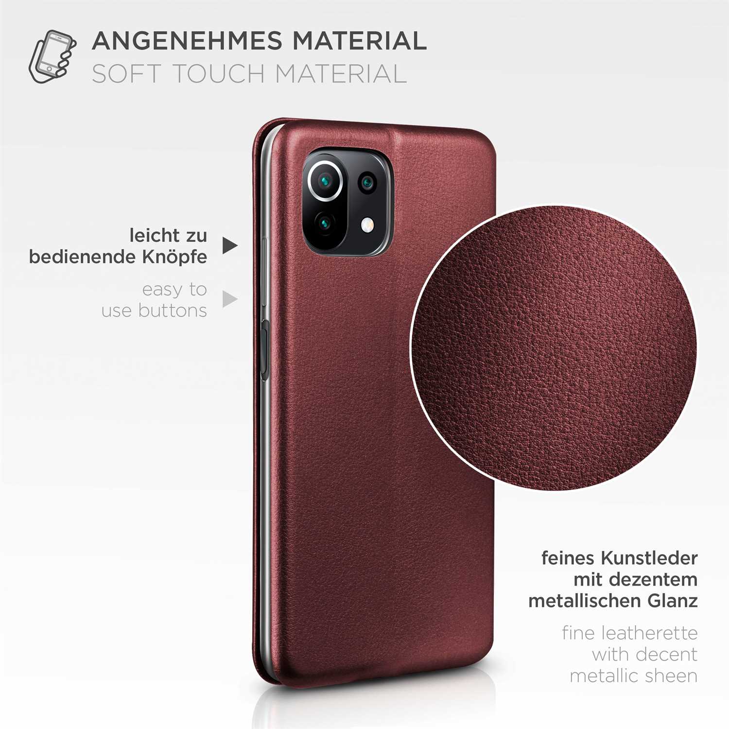 ONEFLOW Business Case Xiaomi Mi 11 Lite Handytasche mit Kartenfach – Weiteres Produktbild 5