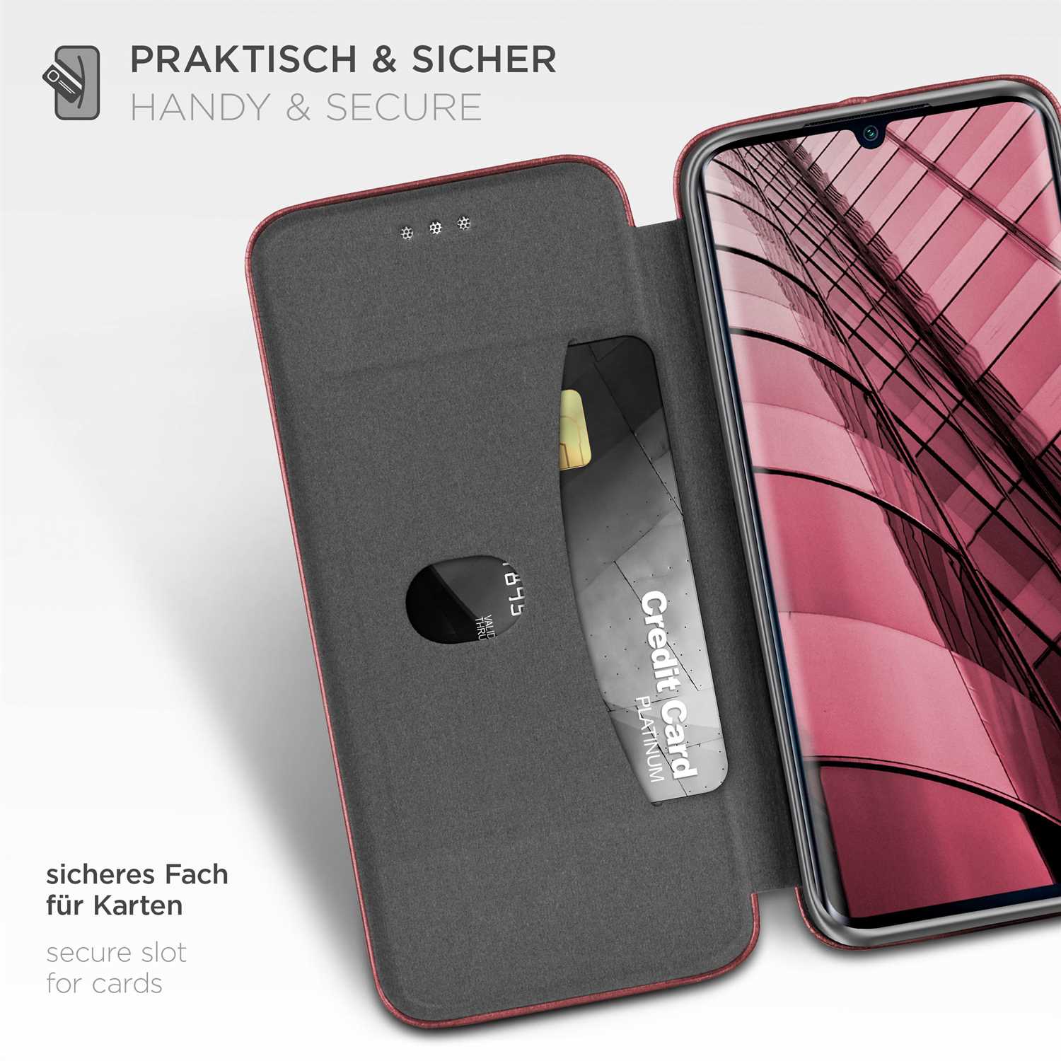 ONEFLOW Business Case Xiaomi Mi Note 10 Handytasche mit Kartenfach – Weiteres Produktbild 2
