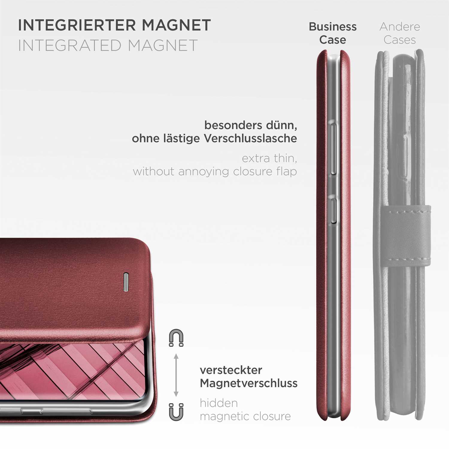 ONEFLOW Business Case Xiaomi Mi Note 10 Handytasche mit Kartenfach – Weiteres Produktbild 5