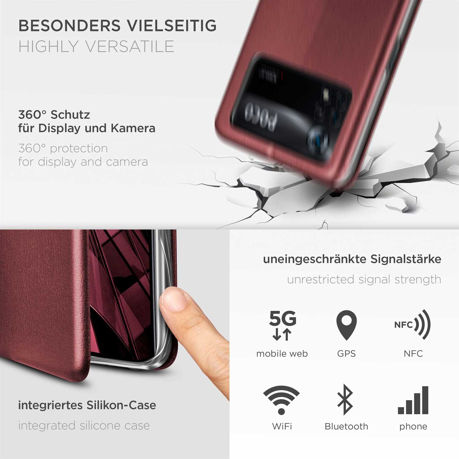 ONEFLOW Business Case Poco X4 Pro 5G Handytasche mit Kartenfach – Weiteres Produktbild 4 ONEFLOW Business Case Poco X4 Pro 5G Handytasche mit Kartenfach – Weiteres Produktbild 4