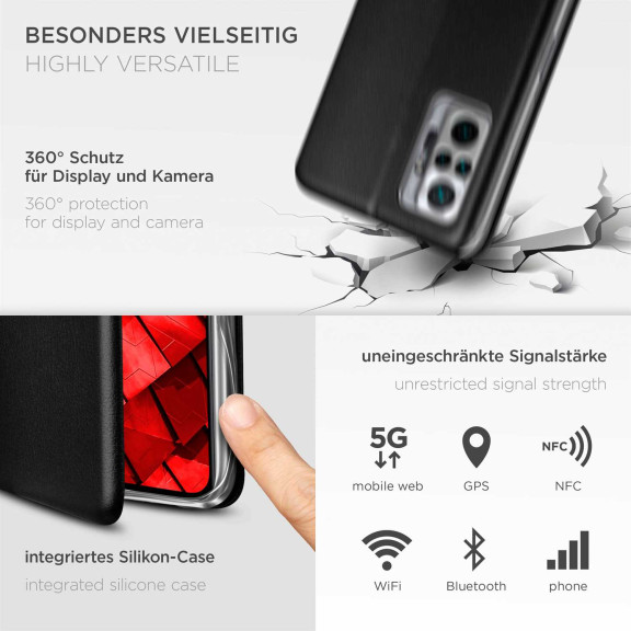 ONEFLOW Business Case Redmi Note 10 Pro Handytasche mit Kartenfach – Weiteres Produktbild 4