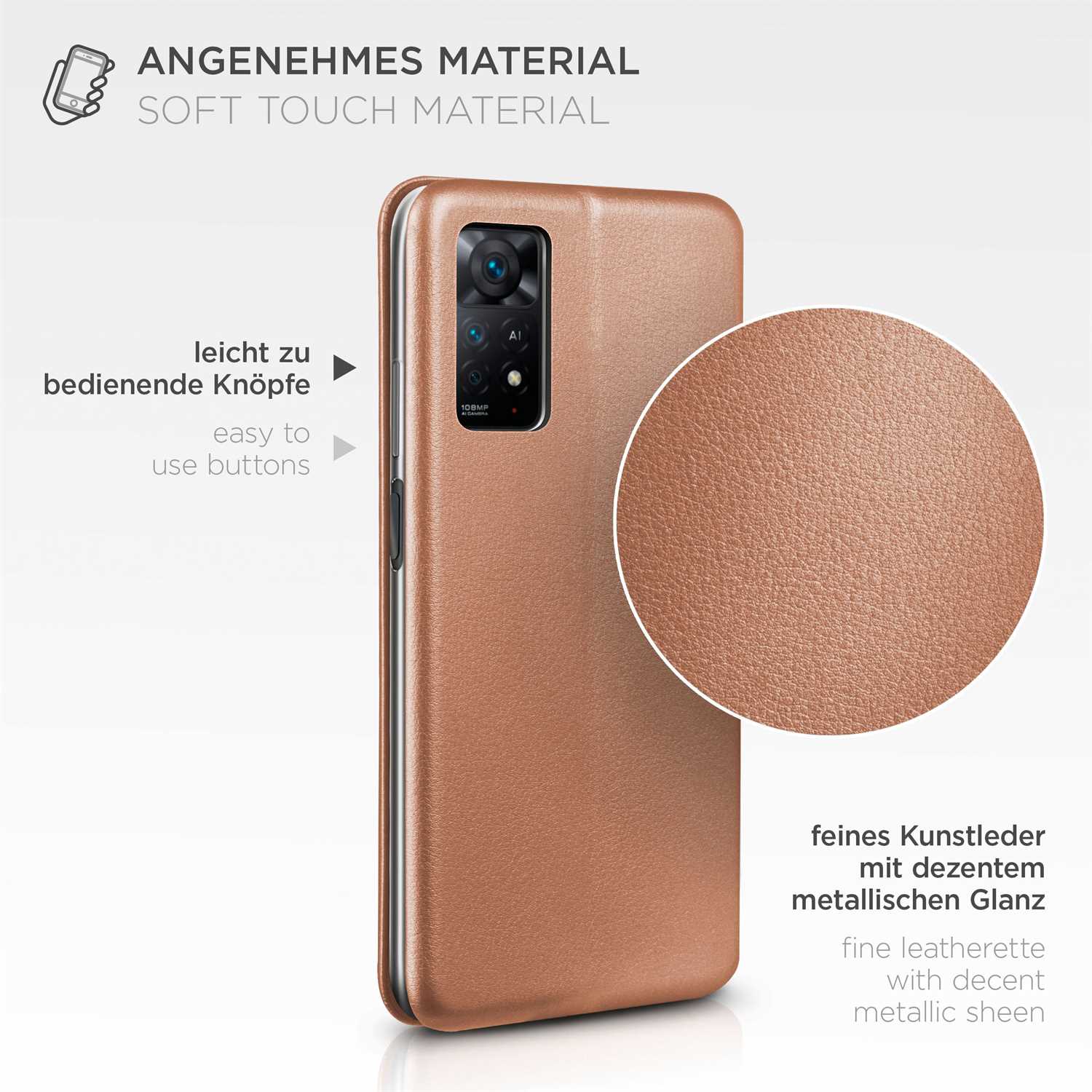 ONEFLOW Business Case Redmi Note 11 Pro Handytasche mit Kartenfach – Weiteres Produktbild 5