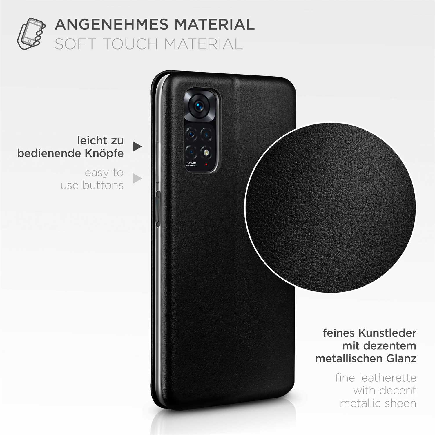 ONEFLOW Business Case Redmi Note 11 Handytasche mit Kartenfach – Weiteres Produktbild 4