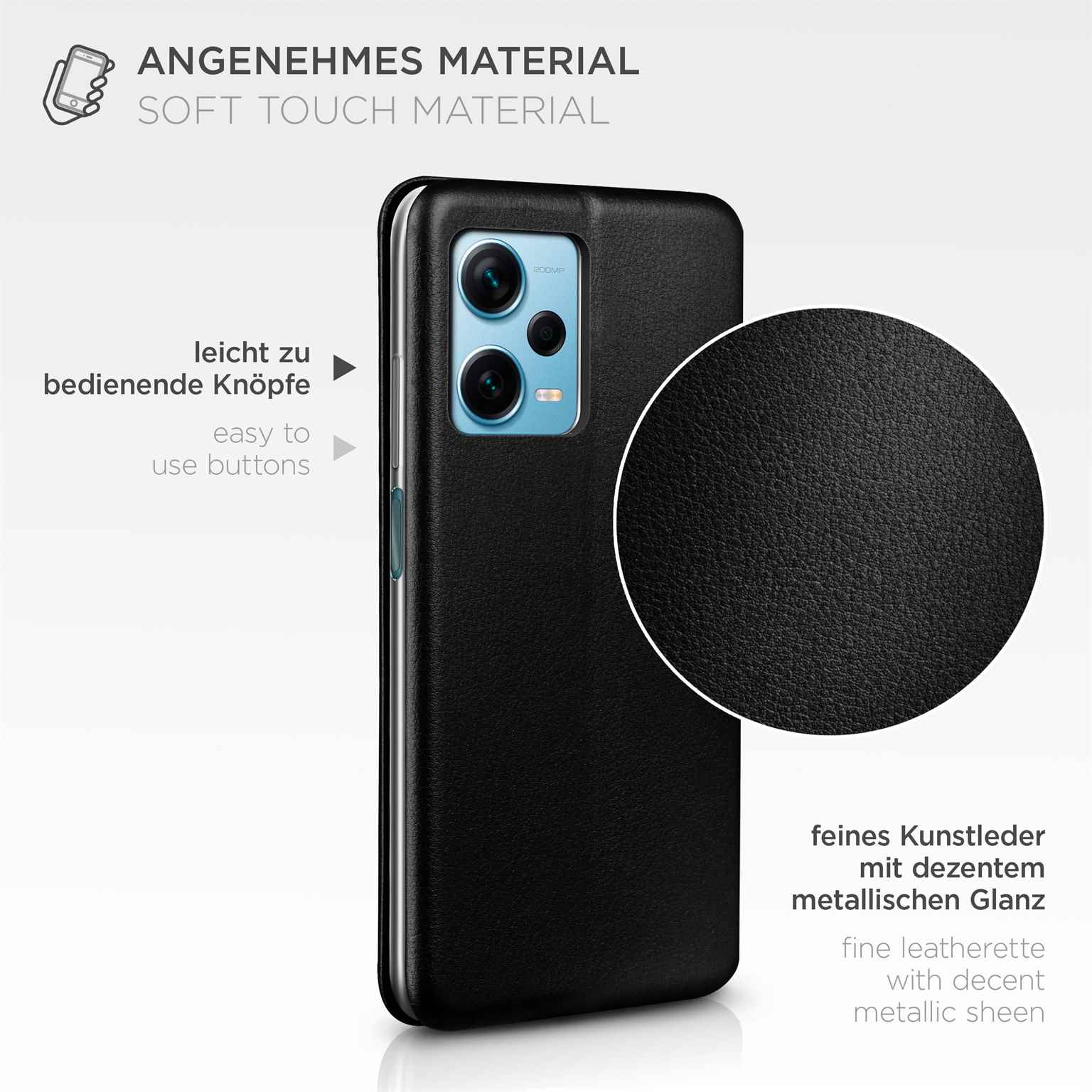 ONEFLOW Business Case Redmi Note 12 Pro+ 5G Handytasche mit Kartenfach – Weiteres Produktbild 5 ONEFLOW Business Case Redmi Note 12 Pro+ 5G Handytasche mit Kartenfach – Weiteres Produktbild 5