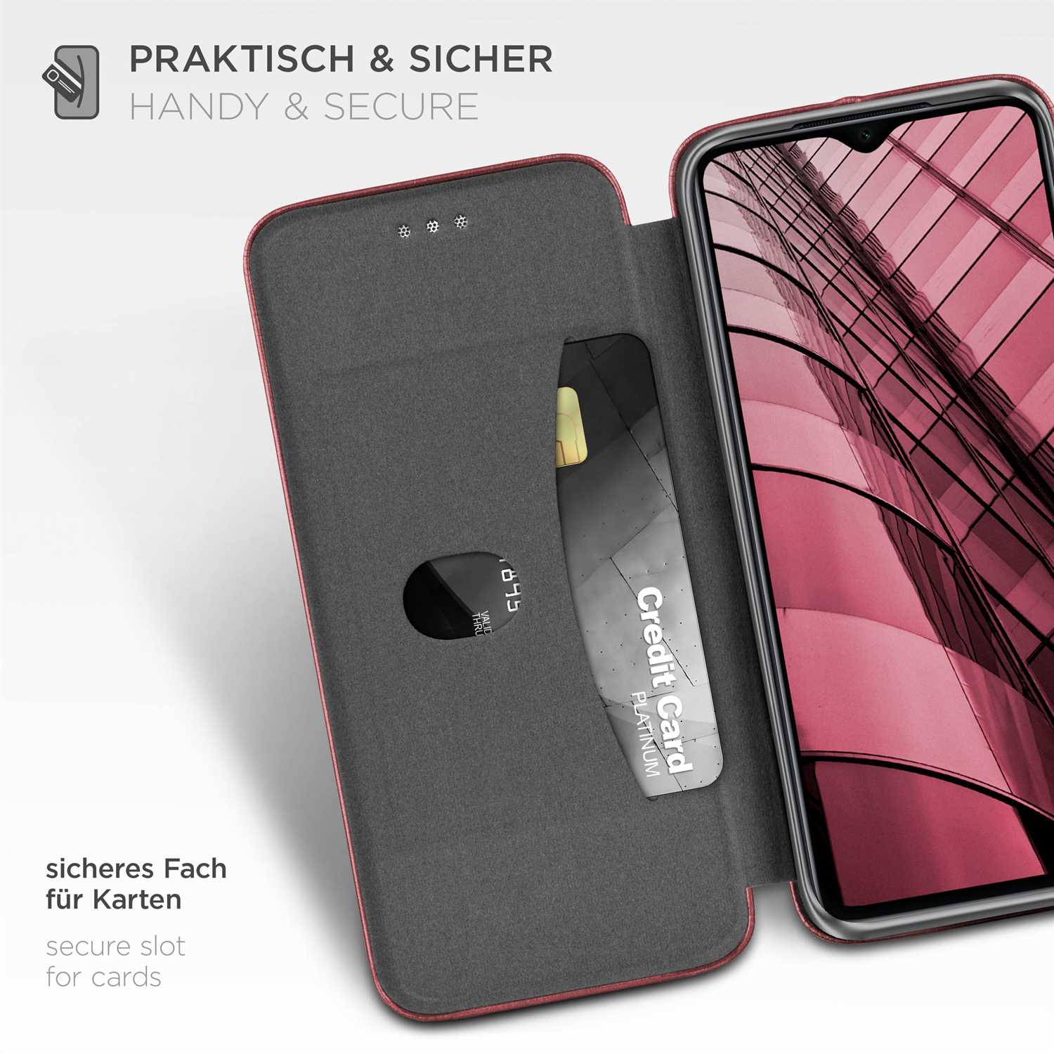 ONEFLOW Business Case Redmi Note 8 Pro Handytasche mit Kartenfach – Weiteres Produktbild 3