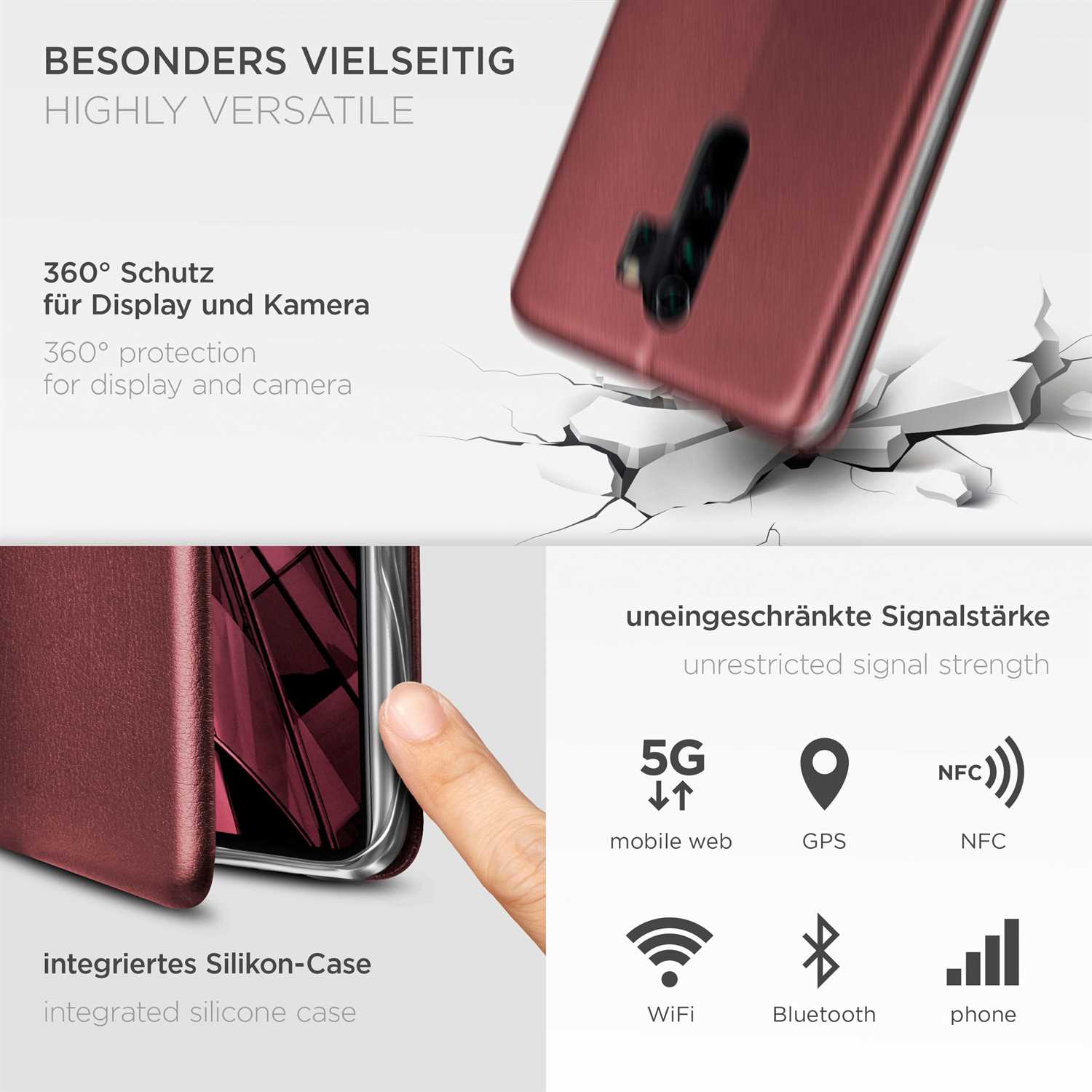 ONEFLOW Business Case Redmi Note 8 Pro Handytasche mit Kartenfach – Weiteres Produktbild 4 ONEFLOW Business Case Redmi Note 8 Pro Handytasche mit Kartenfach – Weiteres Produktbild 4