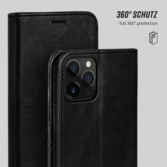 moex Casual Case iPhone 11 Pro Max Hülle klappbar Leder Optik – Weiteres Produktbild 6