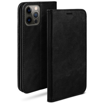 moex Casual Case iPhone 12 Pro Hülle klappbar Leder Optik – Onyx moex Casual Case iPhone 12 Pro Hülle klappbar Leder Optik – Onyx