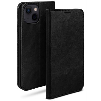 moex Casual Case iPhone 13 mini Hülle klappbar Leder Optik – Onyx