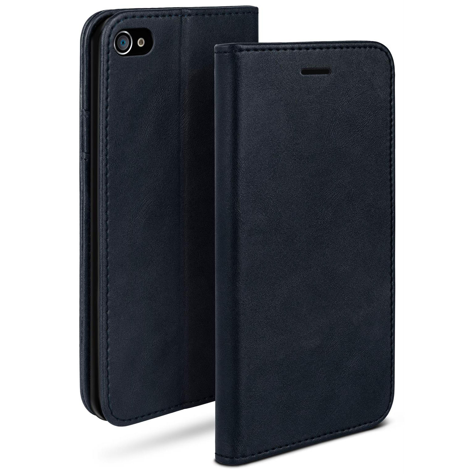 moex Casual Case iPhone 4 Hülle klappbar Leder Optik Hauptbild