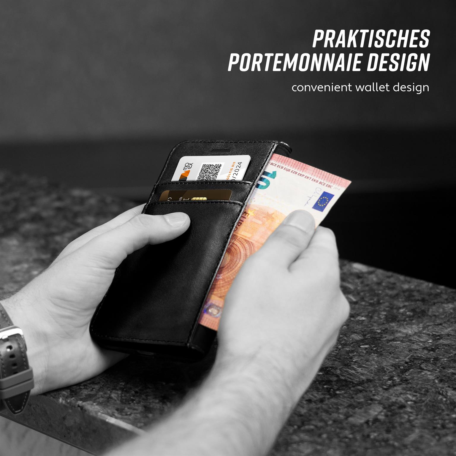 moex Casual Case iPhone 4 Hülle klappbar Leder Optik – Weiteres Produktbild 2 moex Casual Case iPhone 4 Hülle klappbar Leder Optik – Weiteres Produktbild 2