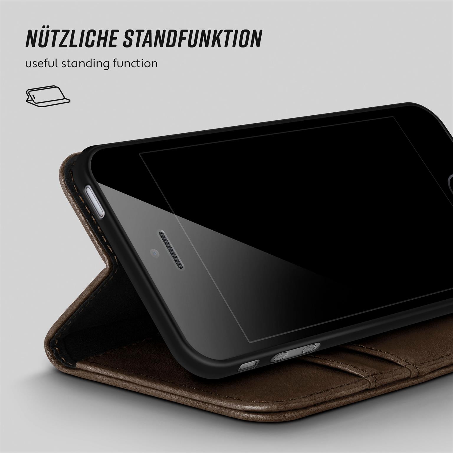 moex Casual Case iPhone 5 Hülle klappbar Leder Optik – Weiteres Produktbild 4