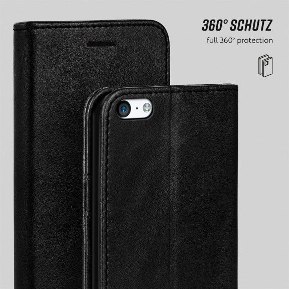 moex Casual Case iPhone 5c Hülle klappbar Leder Optik – Weiteres Produktbild 6