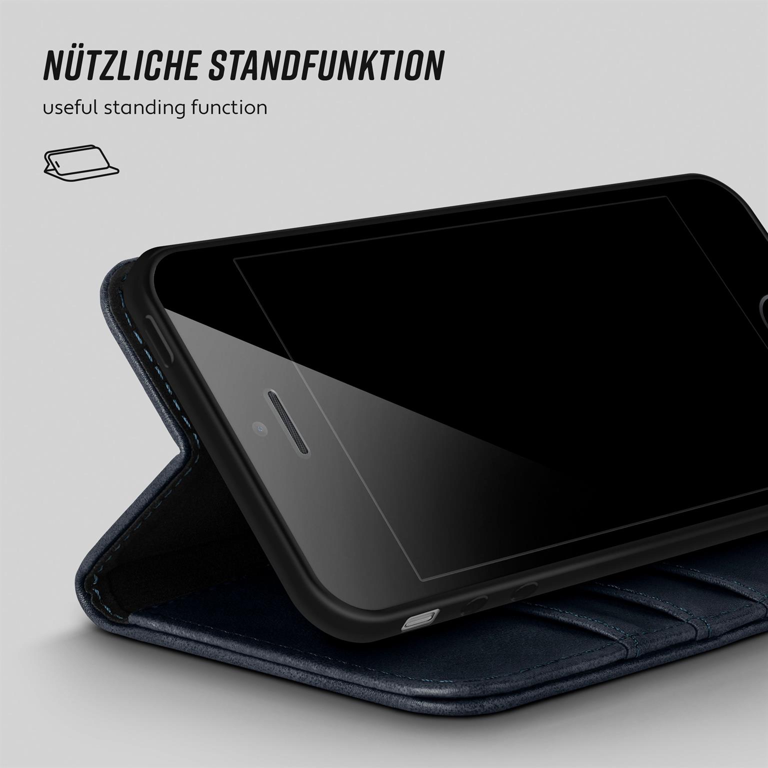 moex Casual Case iPhone 5s Hülle klappbar Leder Optik – Weiteres Produktbild 4 moex Casual Case iPhone 5s Hülle klappbar Leder Optik – Weiteres Produktbild 4