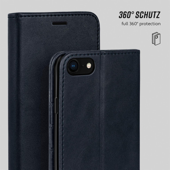 moex Casual Case iPhone 7 Hülle klappbar Leder Optik – Weiteres Produktbild 6