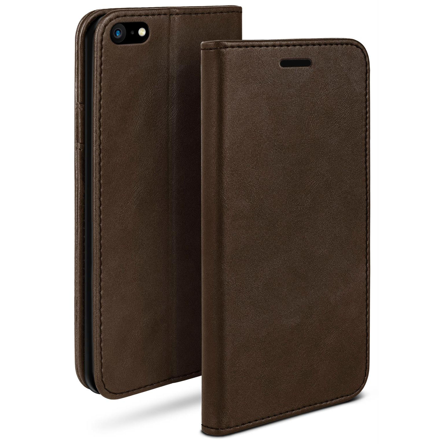 moex Casual Case iPhone SE (2016) Hülle klappbar Leder Optik – Weiteres Produktbild 1 moex Casual Case iPhone SE (2016) Hülle klappbar Leder Optik – Weiteres Produktbild 1