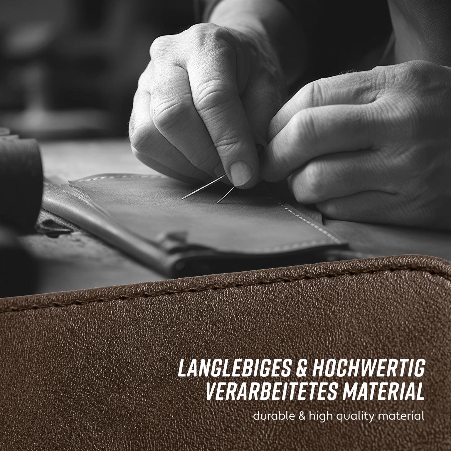 moex Casual Case iPhone SE (2016) Hülle klappbar Leder Optik – Weiteres Produktbild 5