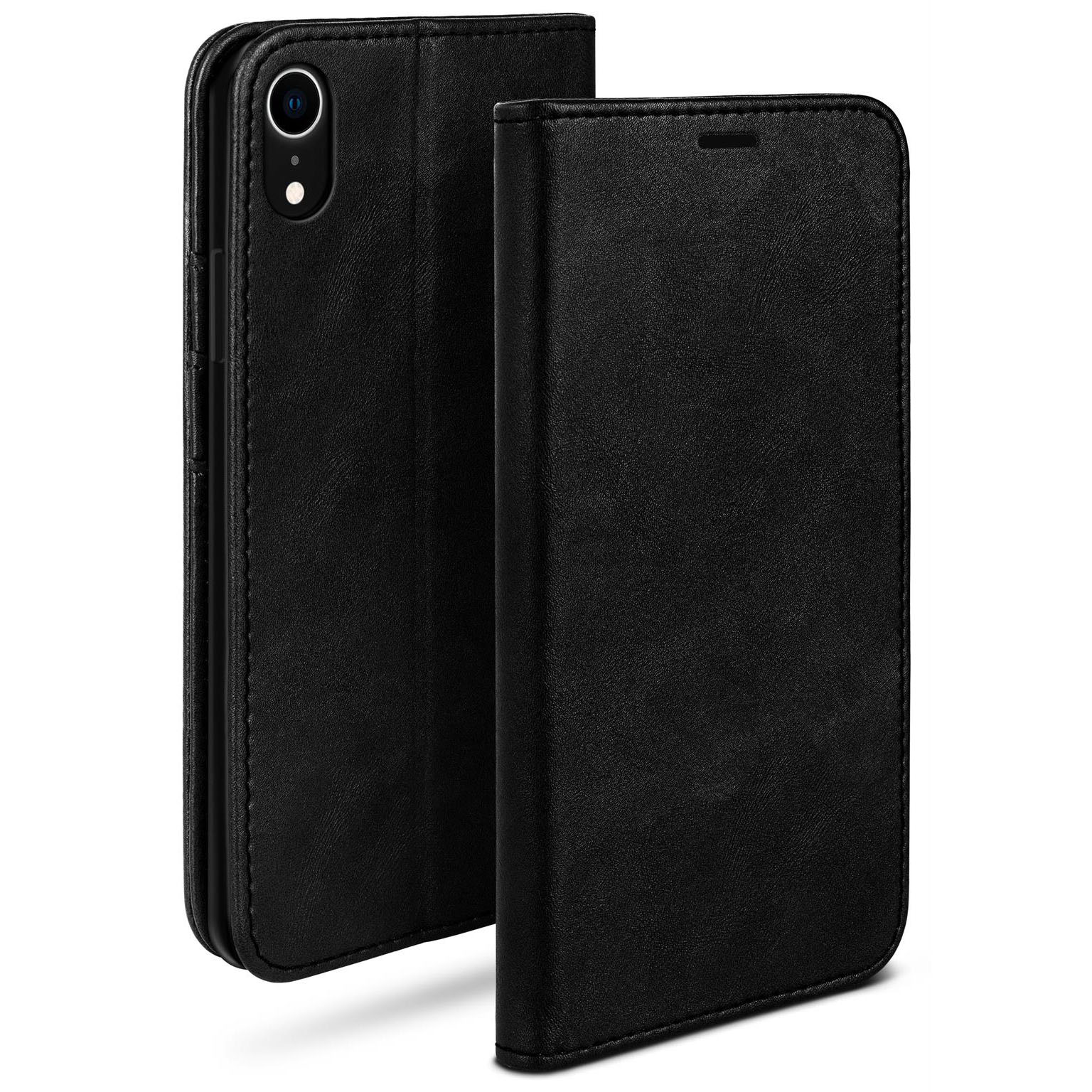 moex Casual Case iPhone XR Hülle klappbar Leder Optik – undefined