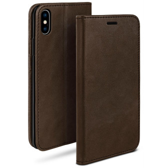 moex Casual Case iPhone XS Hülle klappbar Leder Optik – Dark-Soil moex Casual Case iPhone XS Hülle klappbar Leder Optik – Dark-Soil