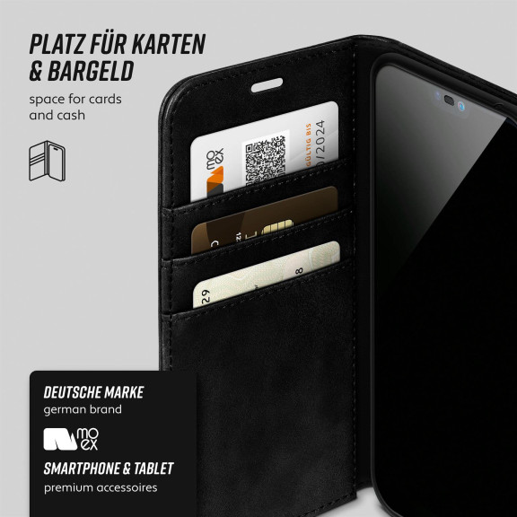 moex Casual Case Huawei P20 Lite Hülle klappbar Leder Optik – Weiteres Produktbild 3