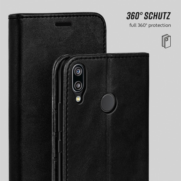 moex Casual Case Huawei P20 Lite Hülle klappbar Leder Optik – Weiteres Produktbild 6