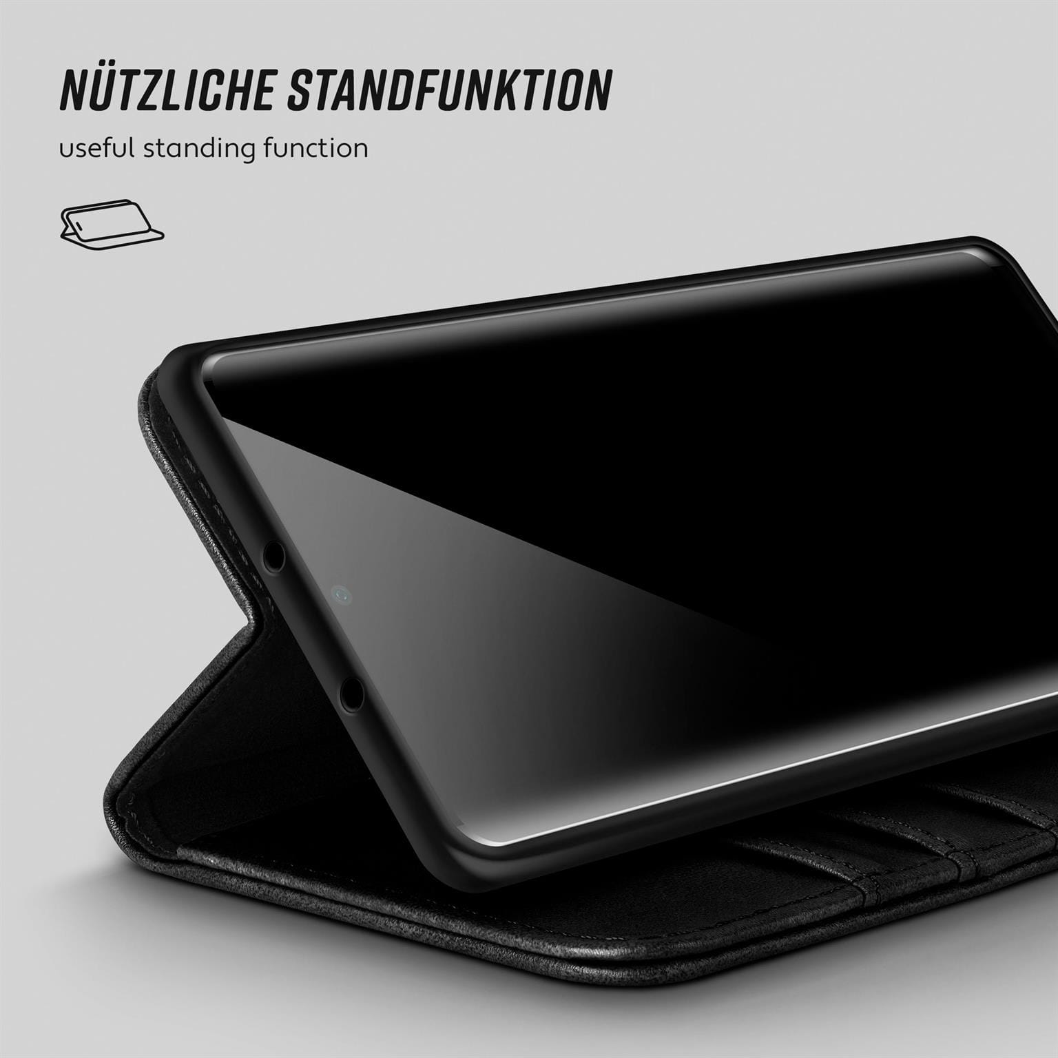 moex Casual Case Huawei P30 Pro Hülle klappbar Leder Optik – Weiteres Produktbild 4