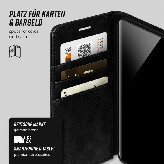 moex Casual Case Huawei P30 Pro New Edition Hülle klappbar Leder Optik – Weiteres Produktbild 3